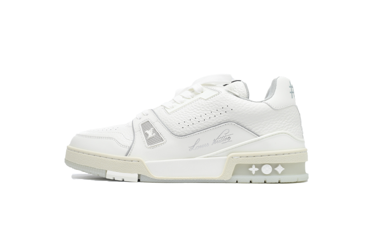 Louis Vuitton Trainer White Grey Signature 1A8WAY