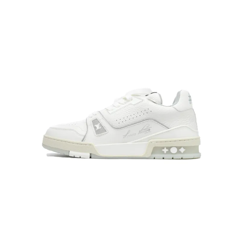 Louis Vuitton Trainer White Grey Signature 1A8WAY