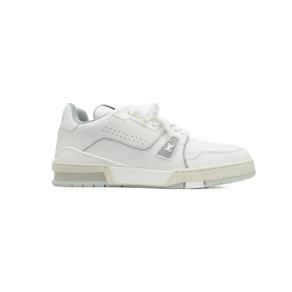 Louis Vuitton Trainer White Grey Signature 1A8WAY