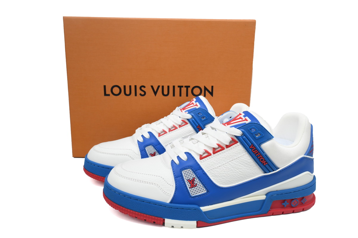 Louis Vuitton Trainer White Orange