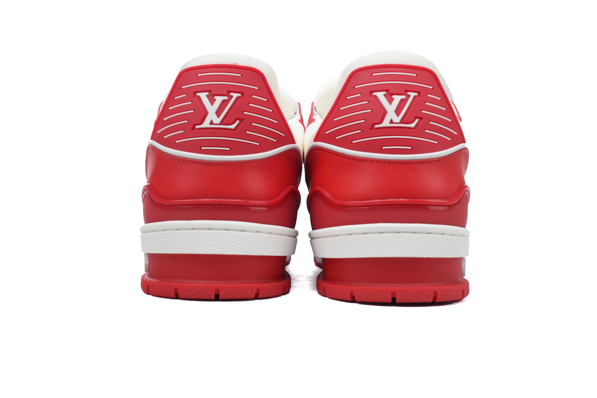 Louis Vuitton Trainer White Red