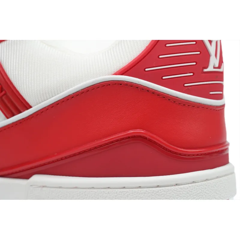 Louis Vuitton Trainer White Red