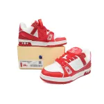 Louis Vuitton Trainer White Red