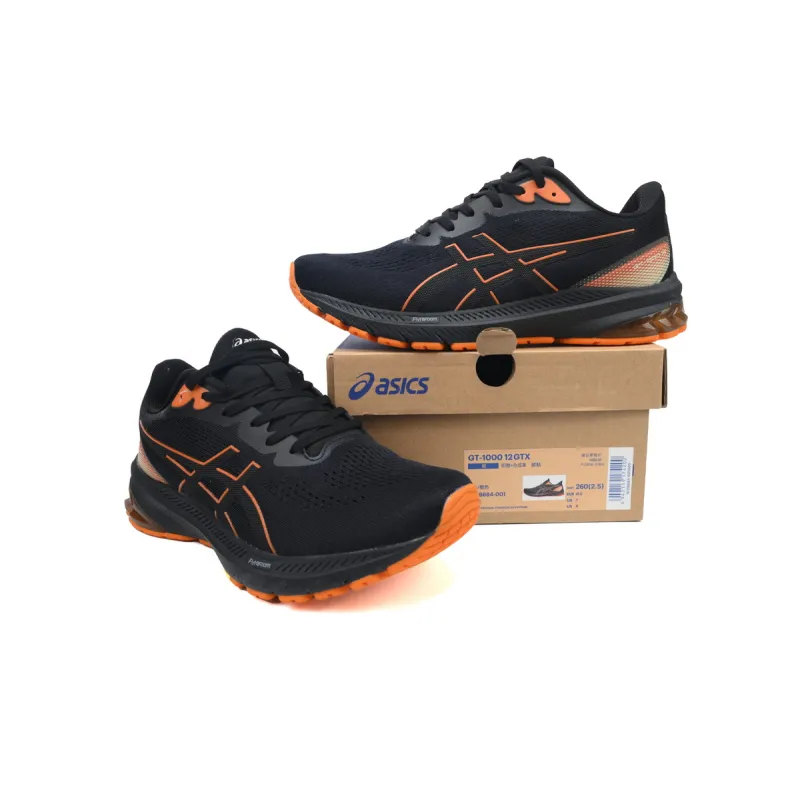 Asics GT 1000 12 GORE-TEX 'Black Bright Orange' 1011B684-001 