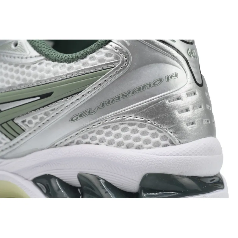 ASICS Gel-Kayano 14 White Pure Silver Slate Grey Sage 1201A019-107