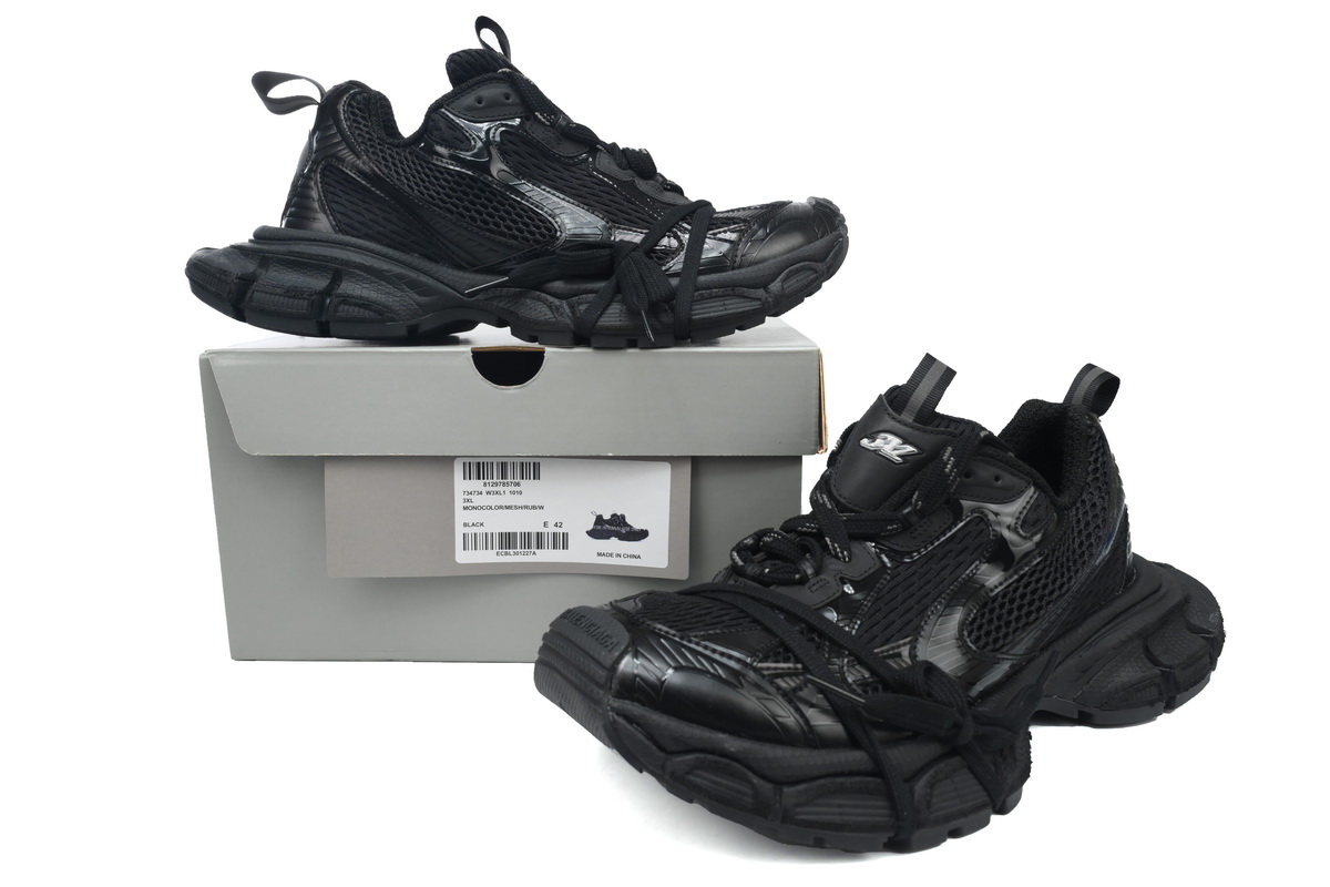 Balenciaga 3XL Black Mesh  734734 W3XL1 1010