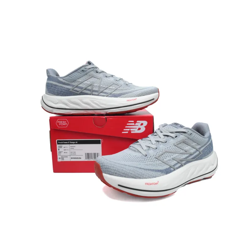 Fresh Foam X Vongo v6 'Aluminum Grey Brick Red'  MVNGOLG6