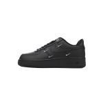 Nike Air Force 1 Low Black Silver Mini Swoosh  HQ1180-001