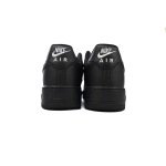Nike Air Force 1 Low Black Silver Mini Swoosh  HQ1180-001