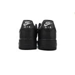 Nike Air Force 1 Low Black Silver Mini Swoosh  HQ1180-001