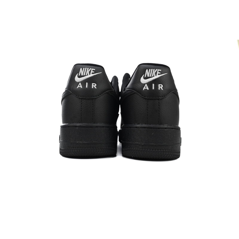 Nike Air Force 1 Low Black Silver Mini Swoosh  HQ1180-001