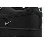 Nike Air Force 1 Low Black Silver Mini Swoosh  HQ1180-001