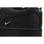 Nike Air Force 1 Low Black Silver Mini Swoosh  HQ1180-001