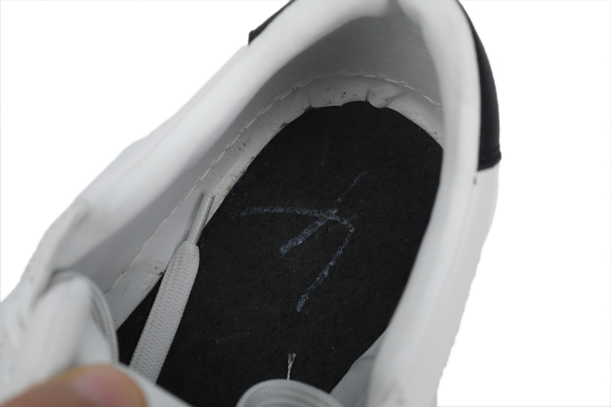 Prada Downtown Low Top Sneakers Leather White White Black  2EE364_3LJ6_F0964