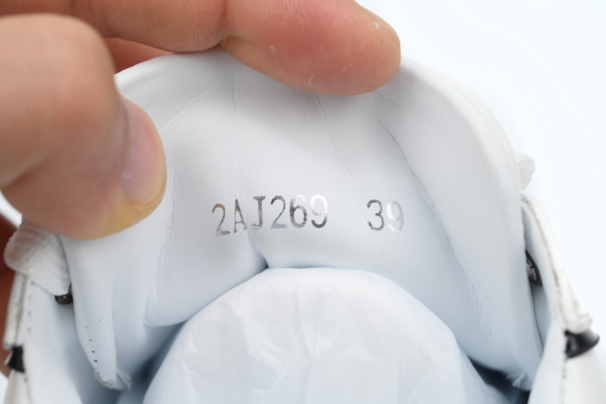 Prada Voluminous Sneakers Leather White Black  2EE378_3LJ6_F0964