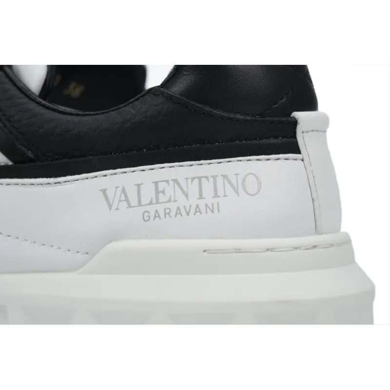 Valentino One Stud Low-Top White Purple Black  XY2S0E71-NWM-Z32