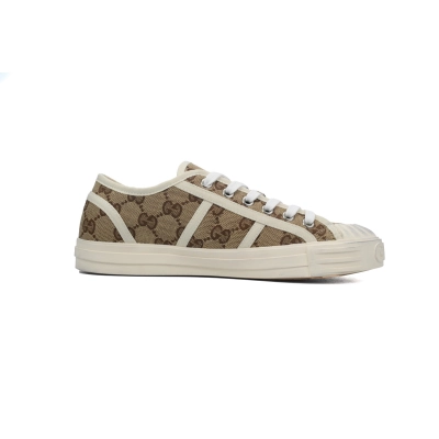 GUCCI Canvas Sneakers Shell Apricot 02