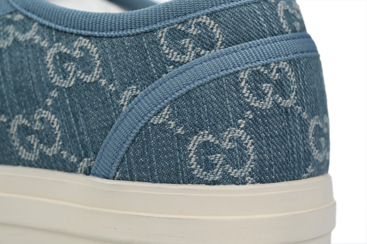 GUCCI Canvas Sneakers Shell Blue