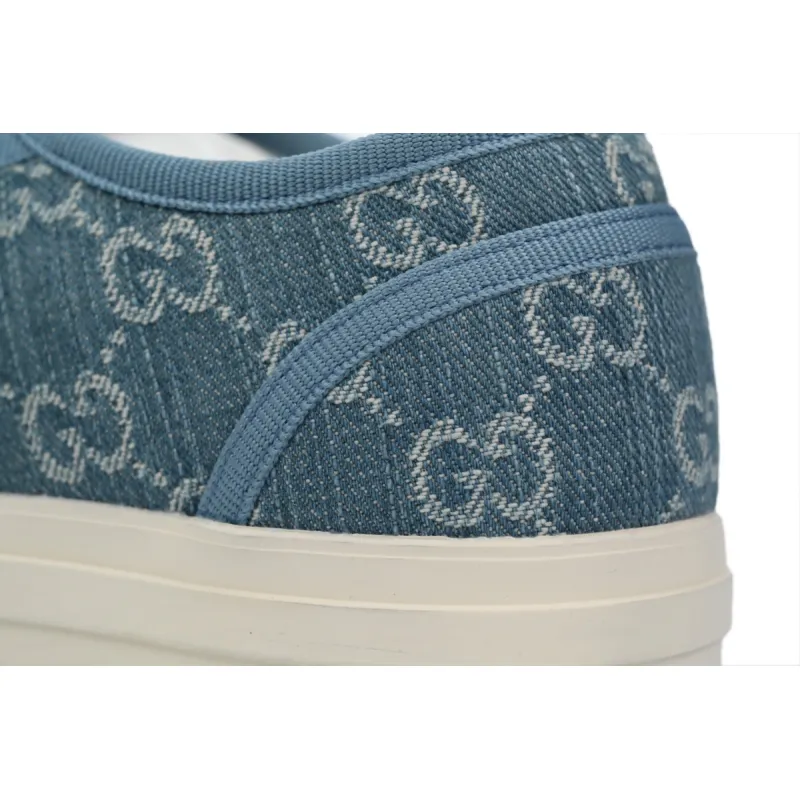 GUCCI Canvas Sneakers Shell Blue