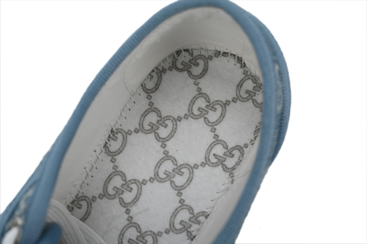 GUCCI Canvas Sneakers Shell Blue
