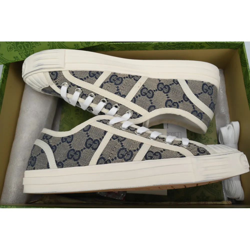 GUCCI Canvas Sneakers Shell Grey