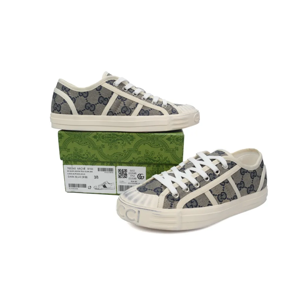 GUCCI Canvas Sneakers Shell Grey