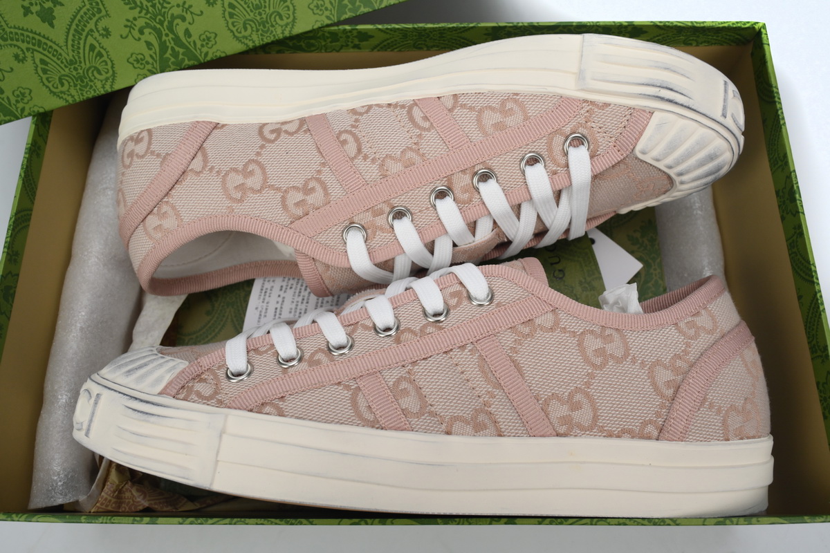 GUCCI Canvas Sneakers Shell Pink