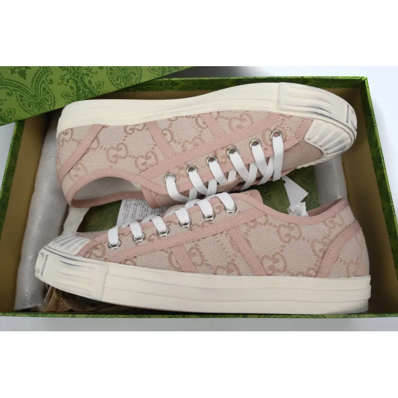 GUCCI Canvas Sneakers Shell Pink