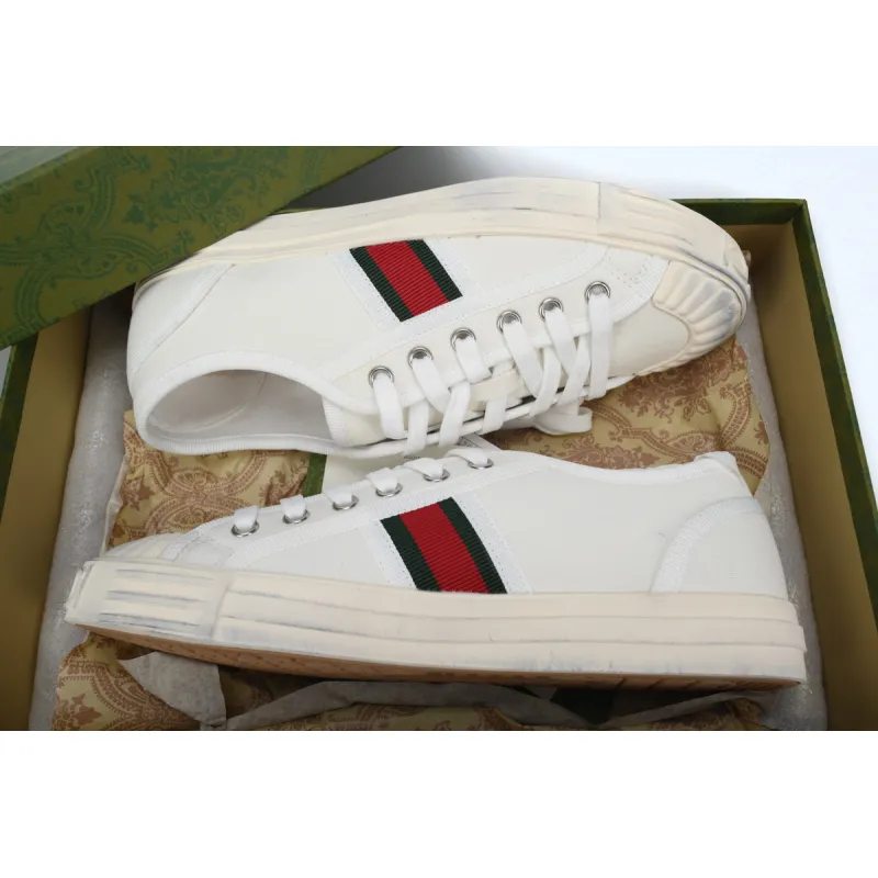 GUCCI Canvas Sneakers Shell White