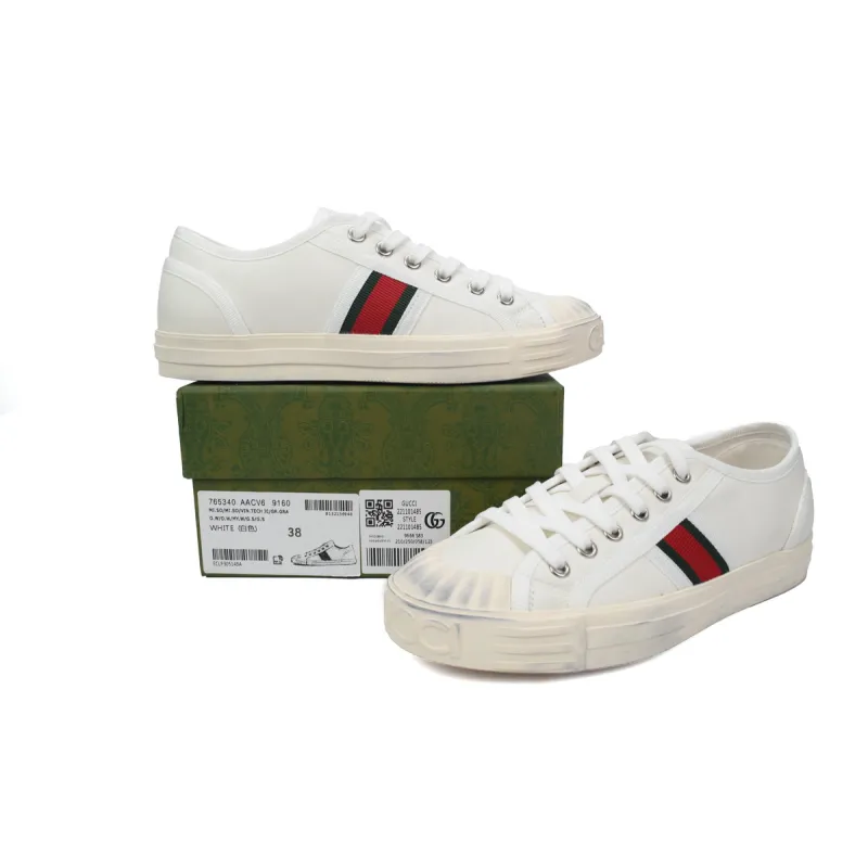 GUCCI Canvas Sneakers Shell White