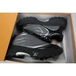 LOUIS VUITTON Discovery Lace Up Black and White Silver
