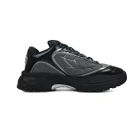 LOUIS VUITTON Discovery Lace Up Black and White Silver