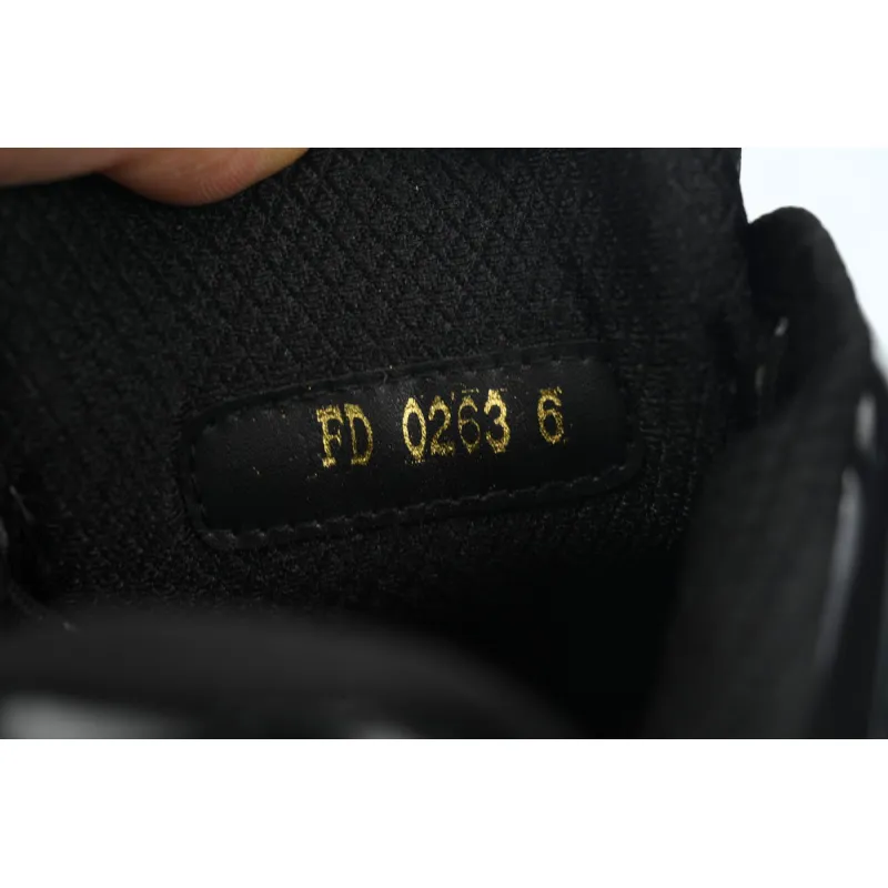 LOUIS VUITTON Discovery Lace Up Black and White Silver
