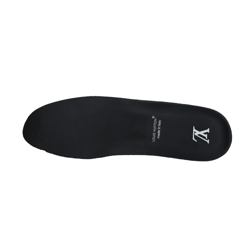 LOUIS VUITTON Discovery Lace Up Black and White Silver