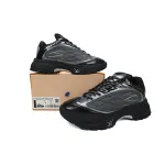 LOUIS VUITTON Discovery Lace Up Black and White Silver