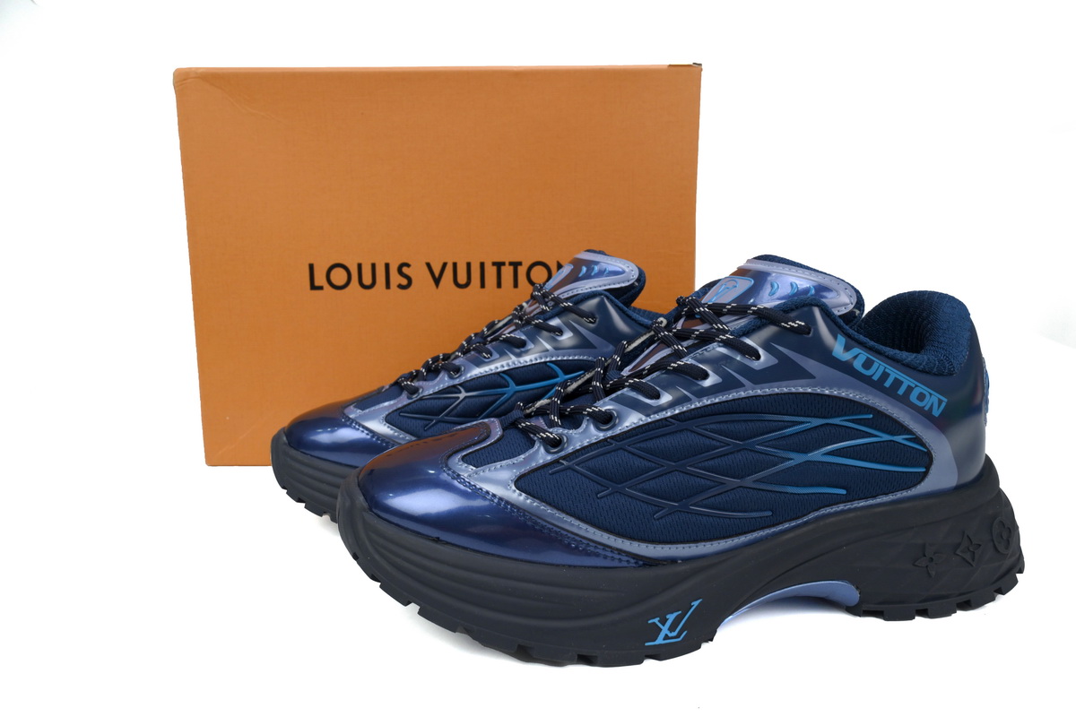 LOUIS VUITTON Discovery Lace Up Blue 