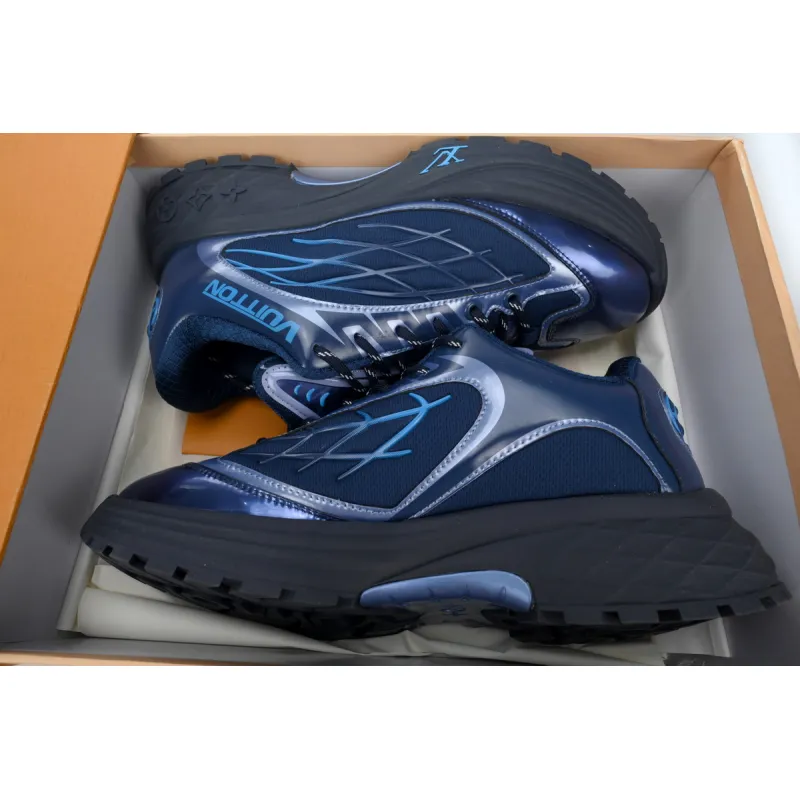 LOUIS VUITTON Discovery Lace Up Blue 