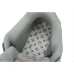 LOUIS VUITTON Discovery Lace Up White Silver Green