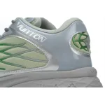 LOUIS VUITTON Discovery Lace Up White Silver Green