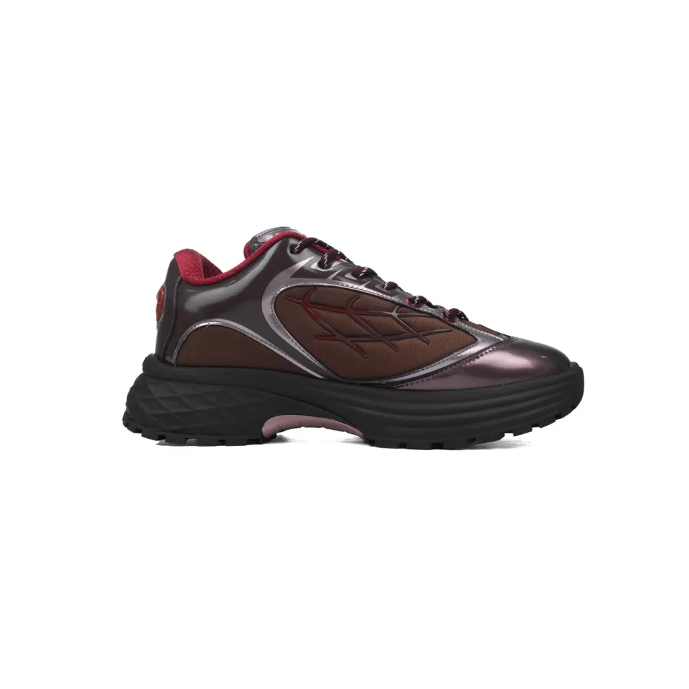 LOUIS VUITTON Discovery Lace Up Wine Red