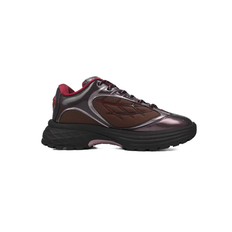 LOUIS VUITTON Discovery Lace Up Wine Red