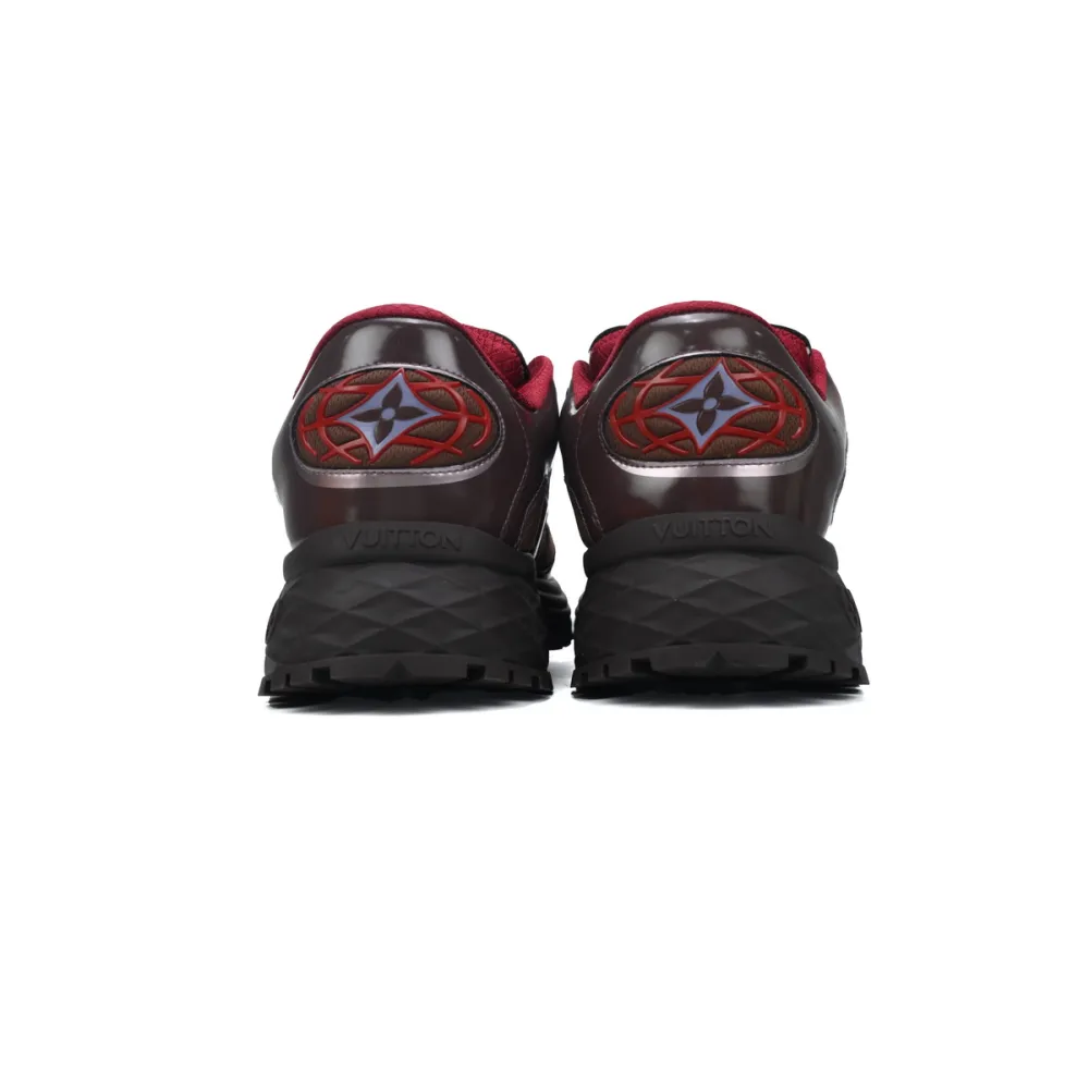 LOUIS VUITTON Discovery Lace Up Wine Red