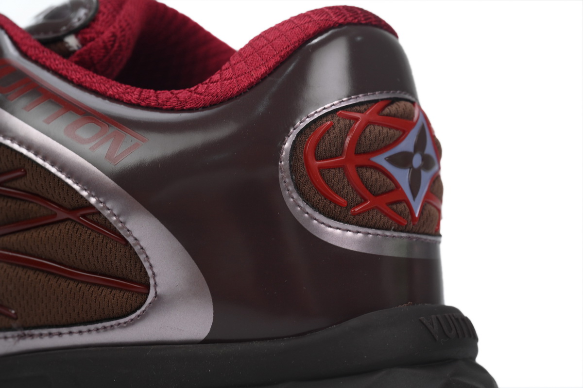 LOUIS VUITTON Discovery Lace Up Wine Red