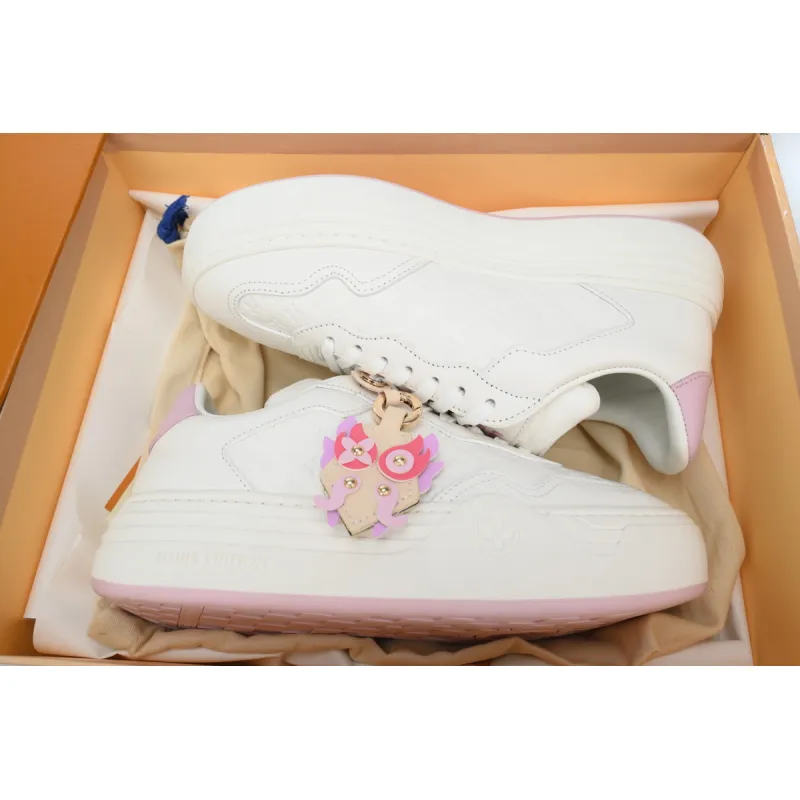 LOUIS VUITTON Groovy Platform Sneaker  Pink White  1ACO5T 