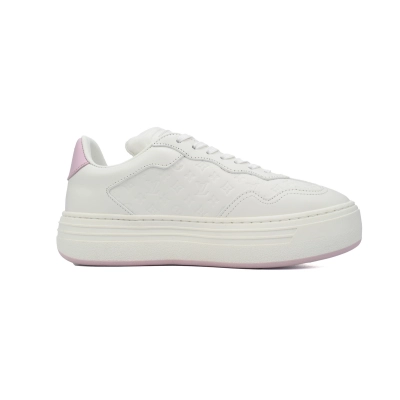 LOUIS VUITTON Groovy Platform Sneaker  Pink White  1ACO5T  02