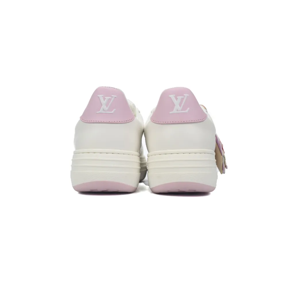 LOUIS VUITTON Groovy Platform Sneaker  Pink White  1ACO5T 