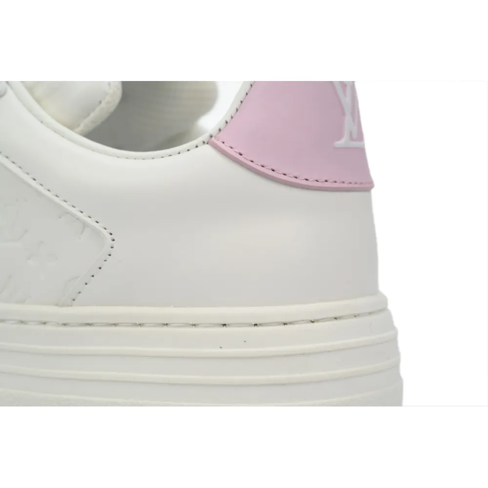 LOUIS VUITTON Groovy Platform Sneaker  Pink White  1ACO5T 