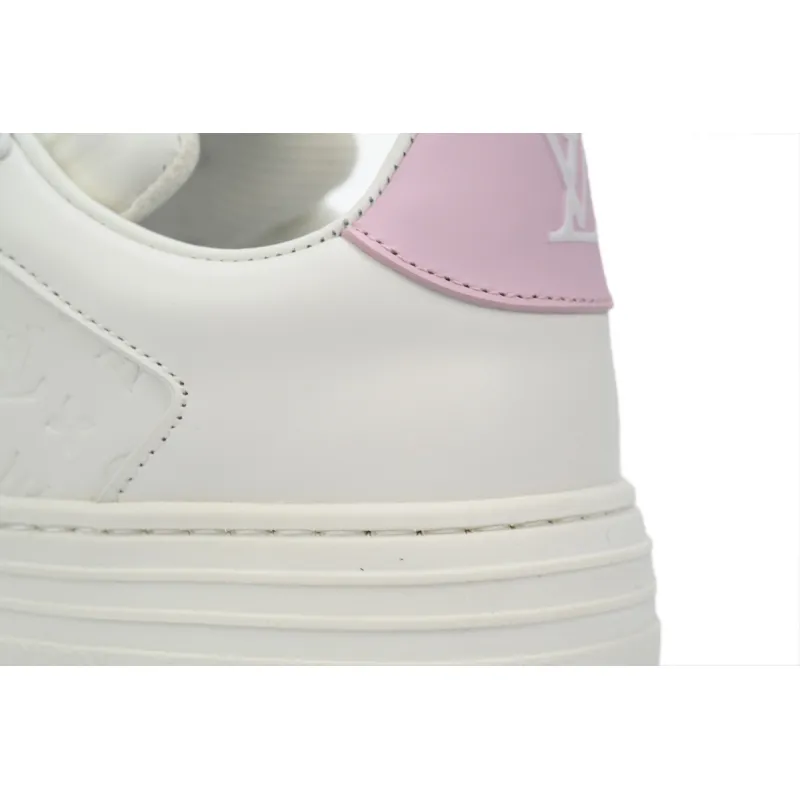LOUIS VUITTON Groovy Platform Sneaker  Pink White  1ACO5T 