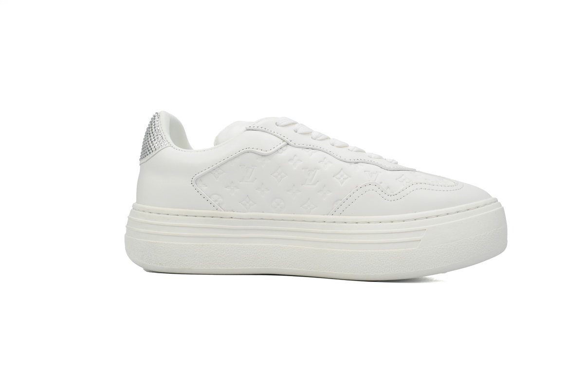 LOUIS VUITTON Groovy Platform Sneaker All White  1ACL5O 
