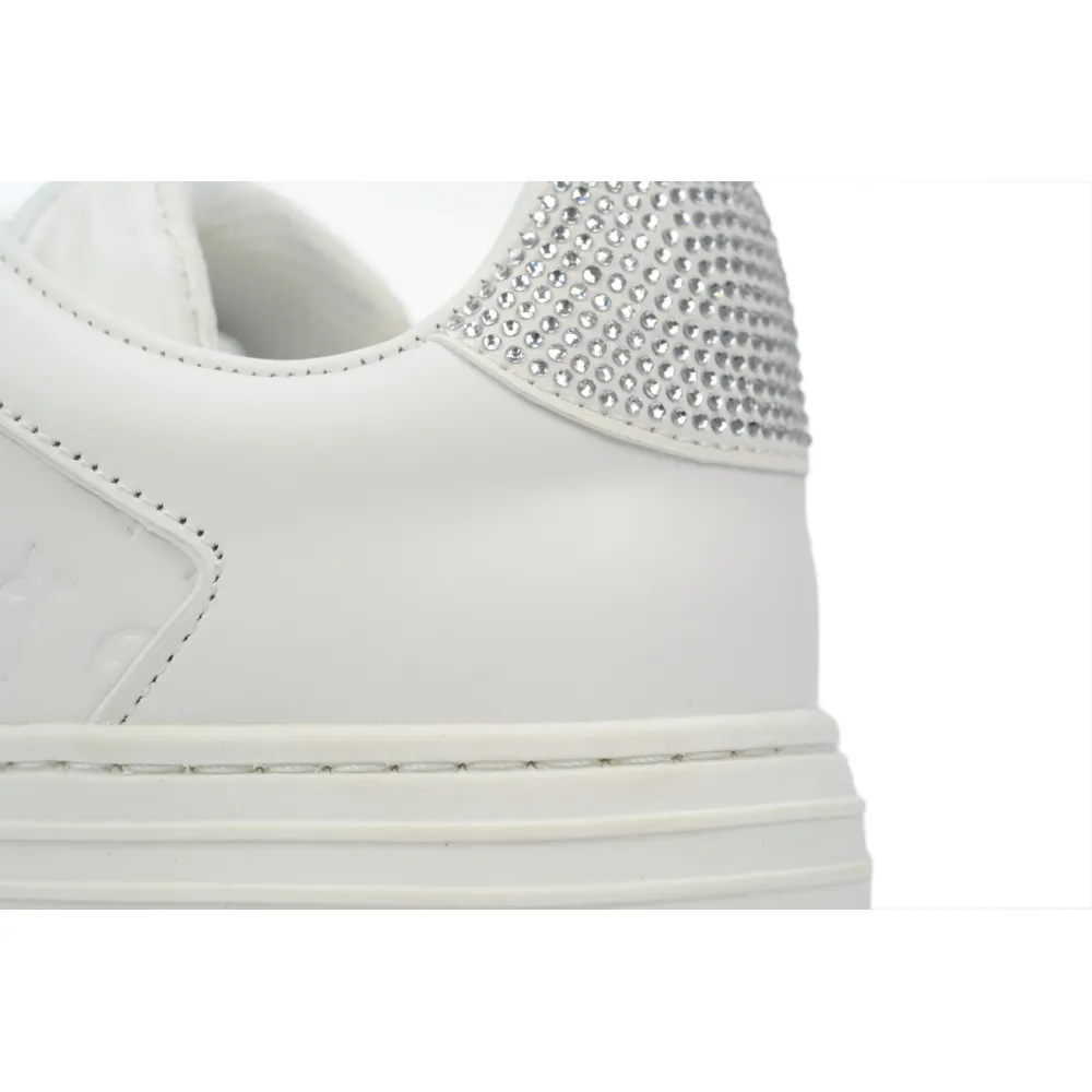 LOUIS VUITTON Groovy Platform Sneaker All White  1ACL5O 